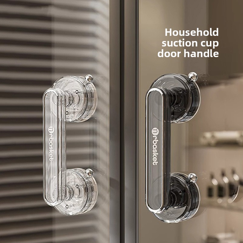Glass Door Hinge - Glass door handle with suction cup,