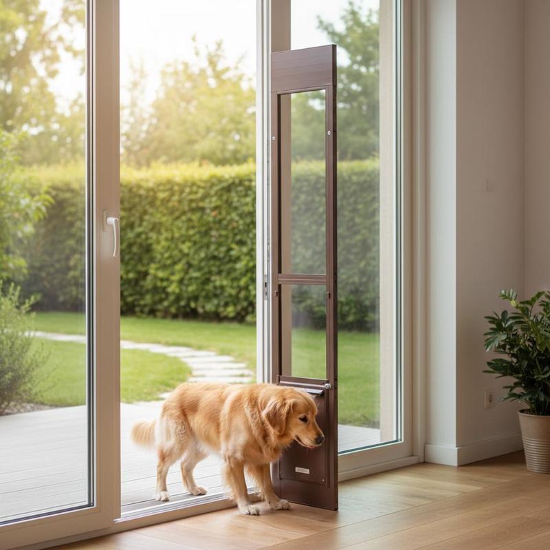 Dog Door for Sliding Glass Doo - Glass Door Hinge のレビューと価格