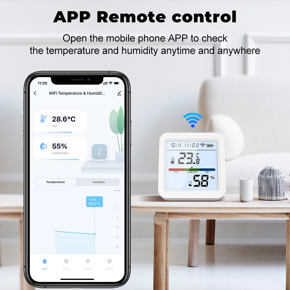 Tuya New WiFi Temperature Humi - Digital Hygrometer Probe のレビューと価格
