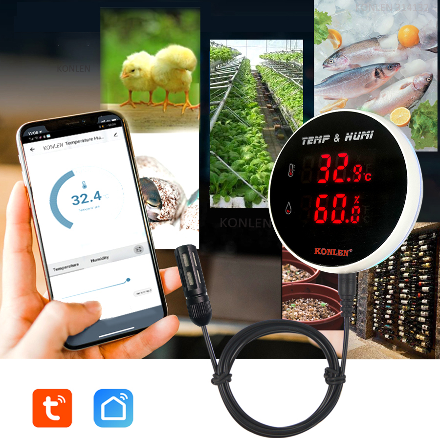 Tuya WIFI Temperature Humidity - Digital Hygrometer Probe のレビューと価格