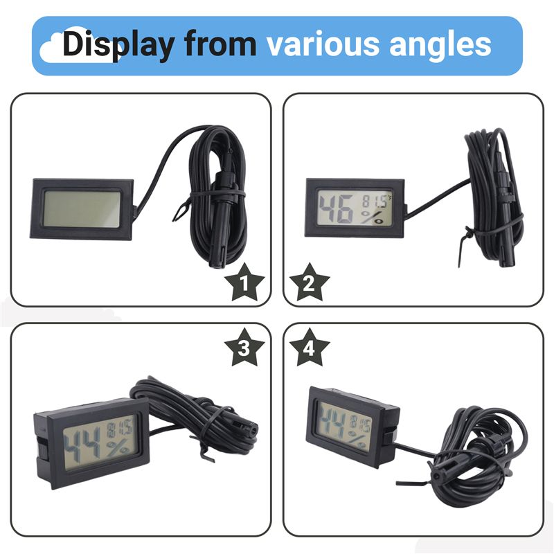 [NEW!A93G】 Digital Thermometer - Digital Hygrometer Probe のレビューと価格