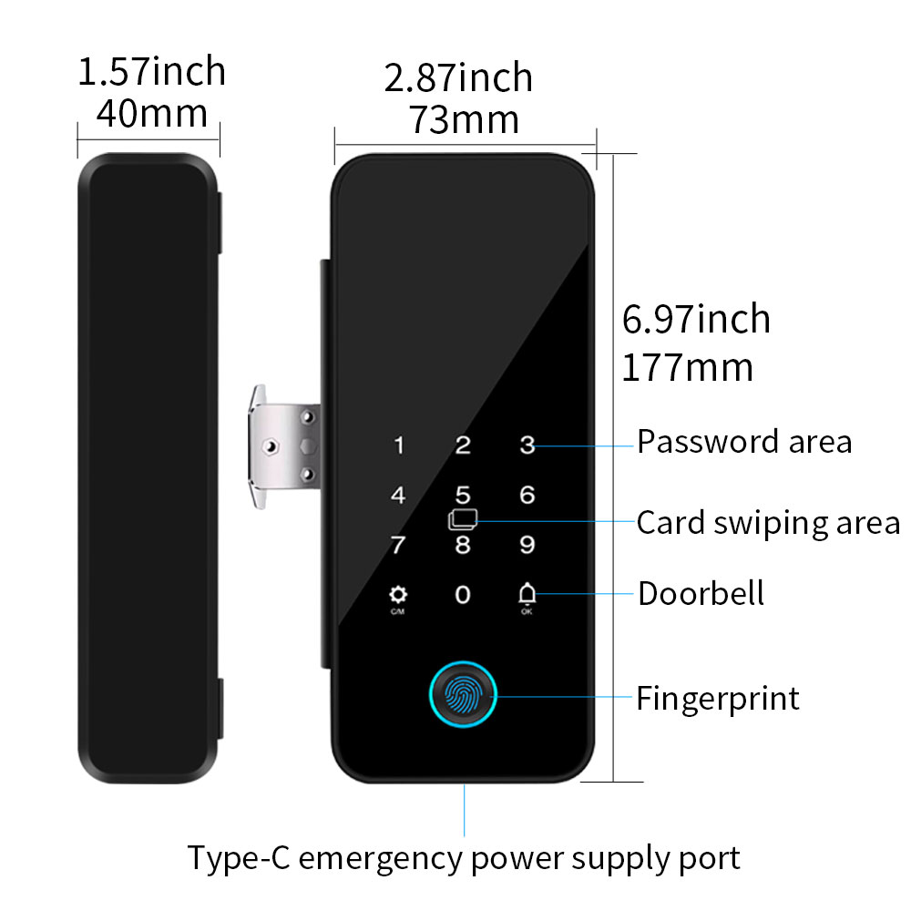 B16 Tuya APP Bluetooth Glass D - Glass Door Hinge のレビューと価格