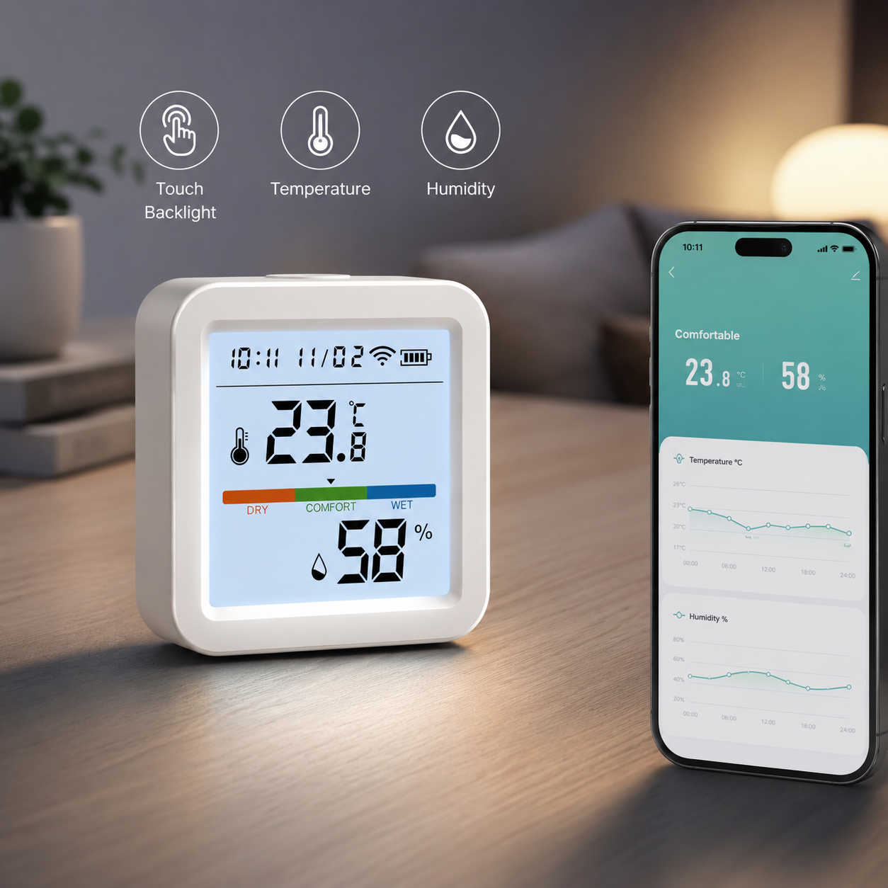 Tuya WiFi Temperature Humidity - Digital Hygrometer Probe のレビューと価格