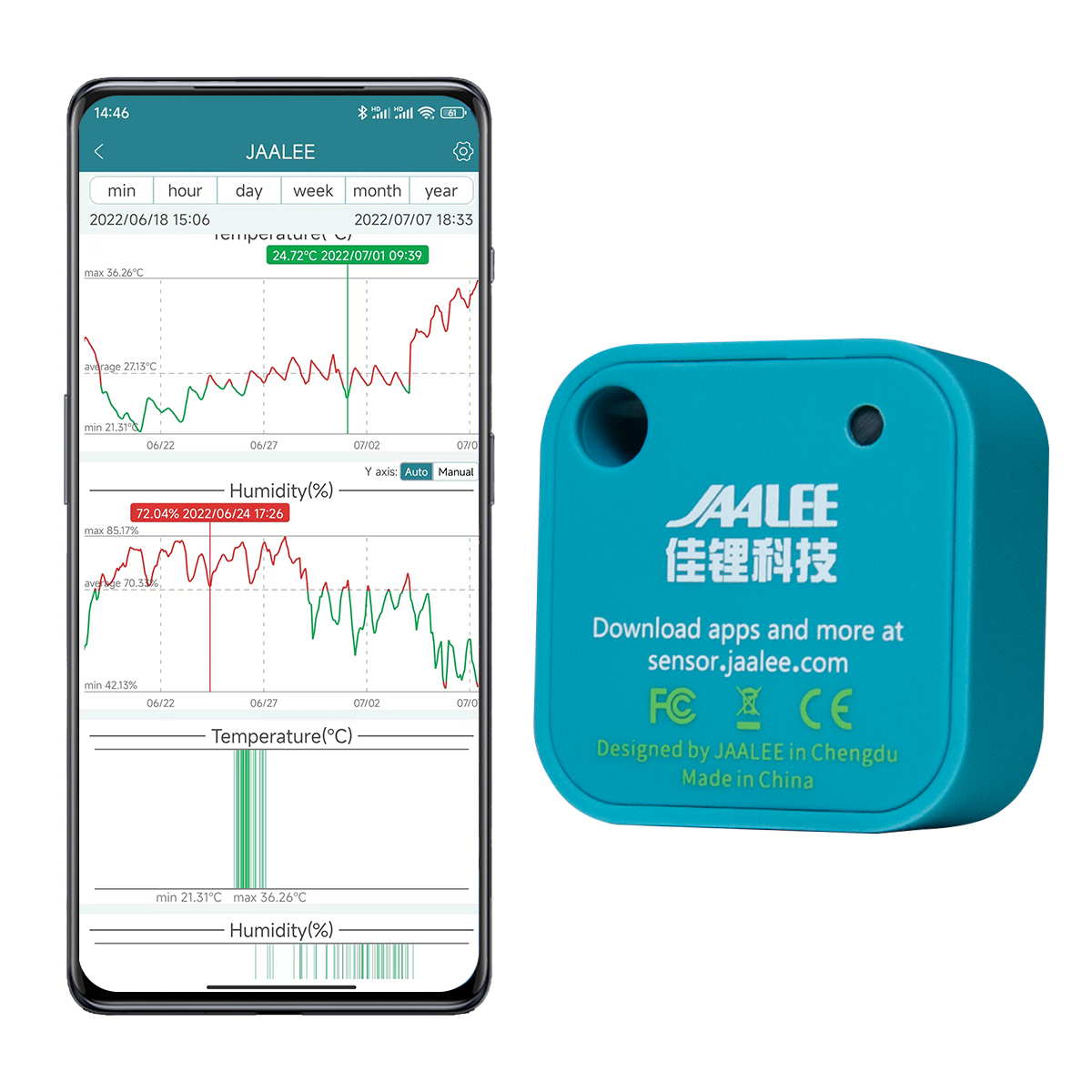 jaalee JHT Temperature/Humidit - Digital Hygrometer Probe のレビューと価格