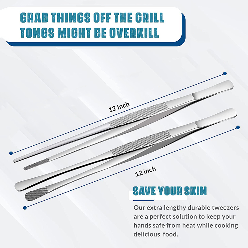 2Pcs 12-Inch Kitchen Cooking T - Feeding Tong Stainless のレビューと価格