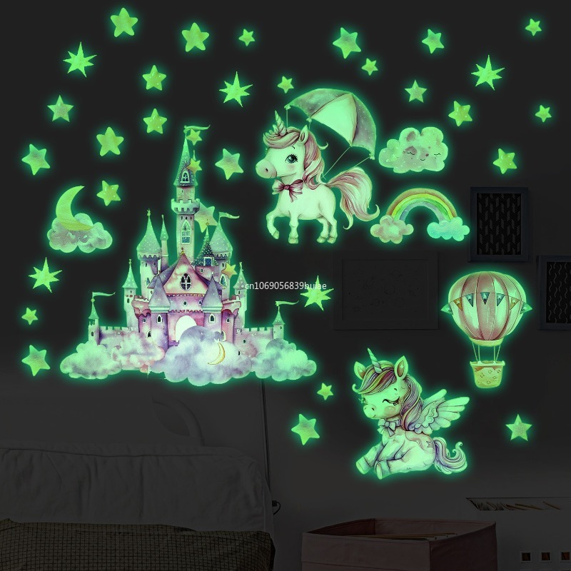 Unicorn Stars Luminous Wall St - Pvc Panel Background のレビューと価格