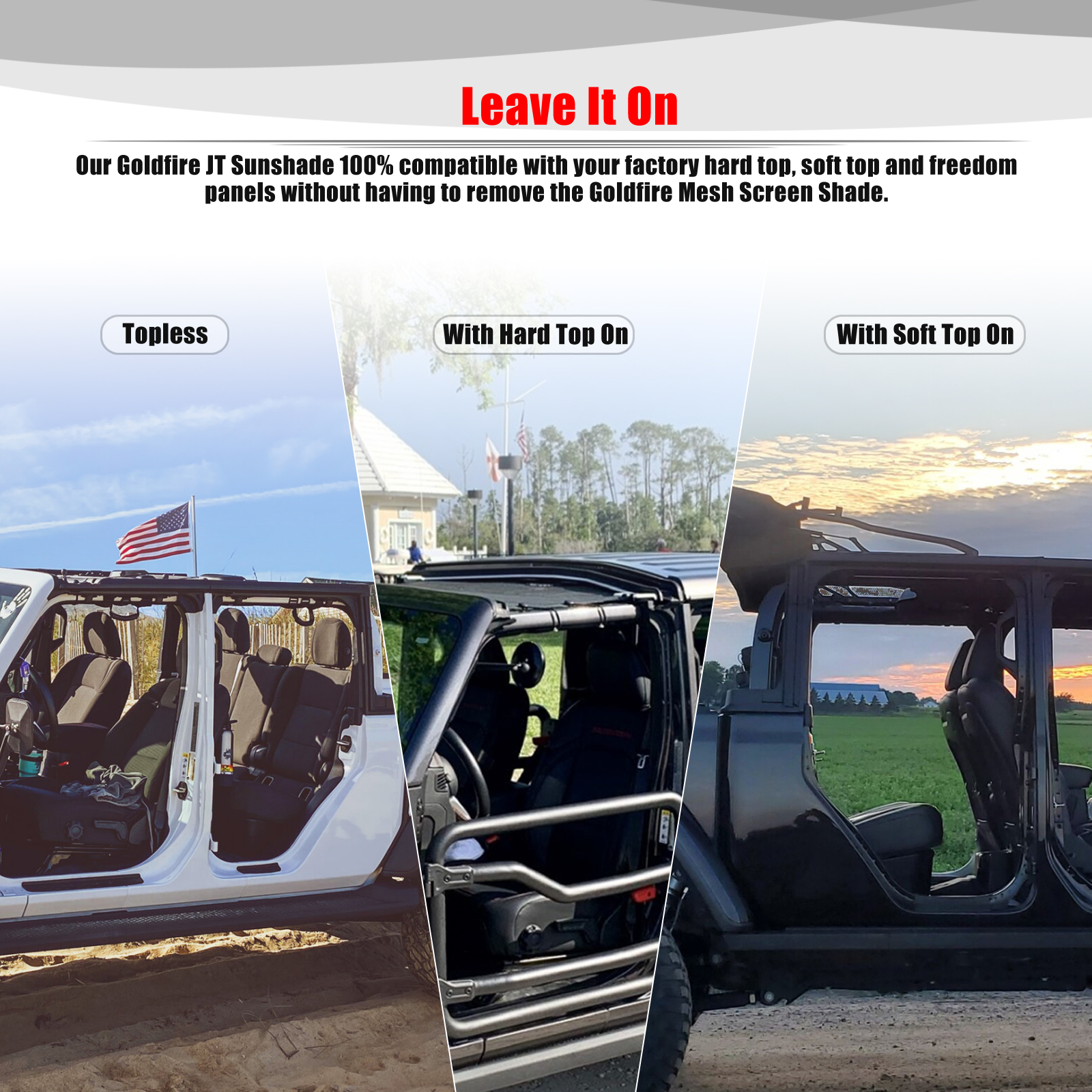 For Jeep Gladiator JT 4 Door A - Screen Top Mesh のレビューと価格