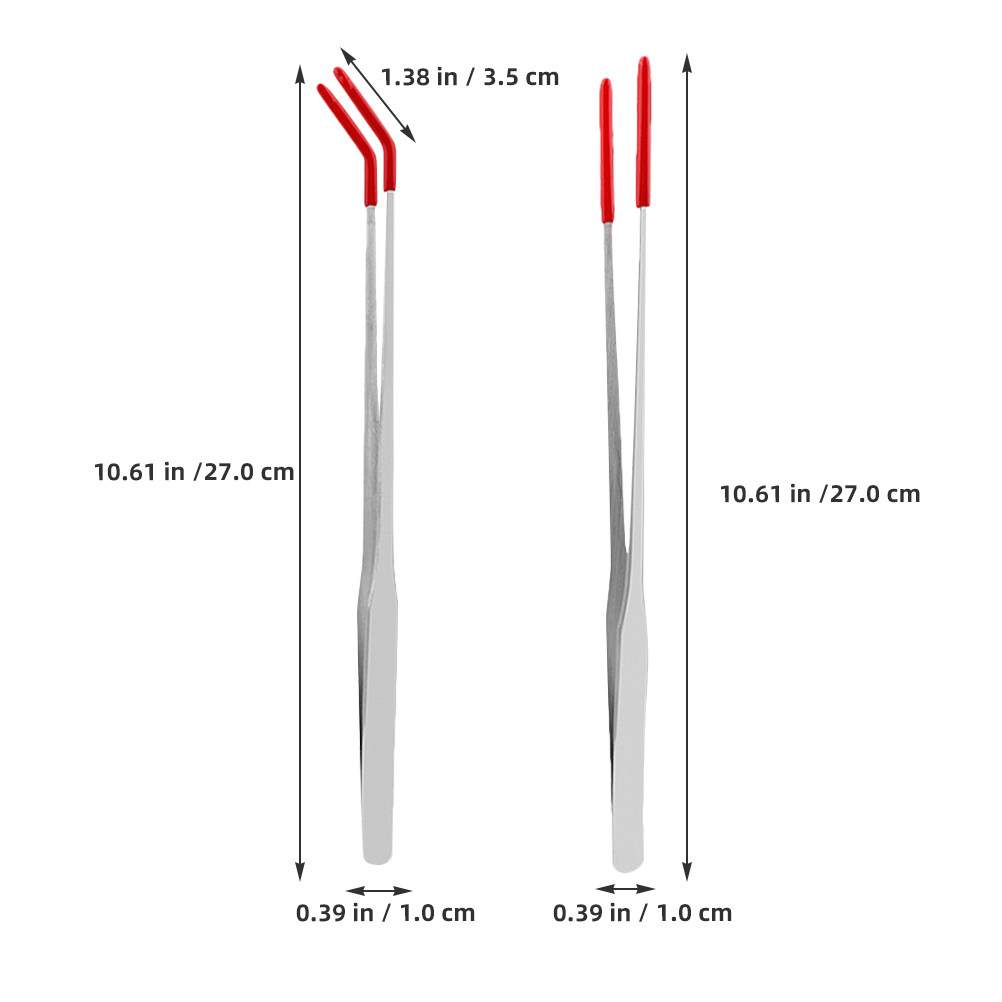 2Pcs Stainless Steel Reptile F - Feeding Tong Stainless のレビューと価格