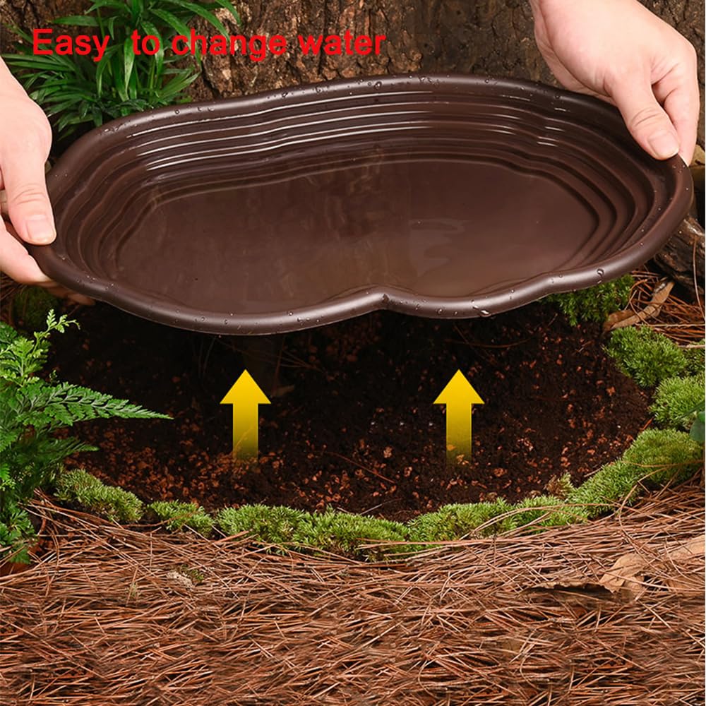 Reptile Bathing Dish Amphibian - Water Dish Reptile のレビューと価格