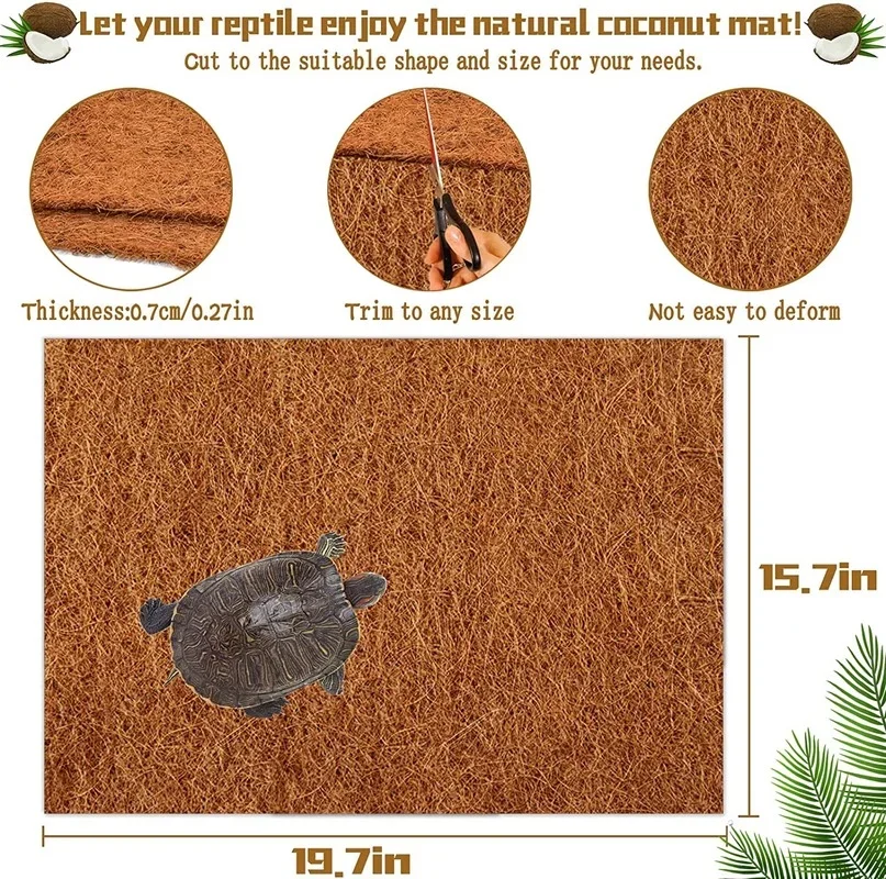 Reptile Carpet Natural Coconut - Substrate Coconut Fiber のレビューと価格