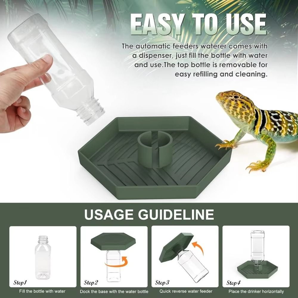 Turtle Food Bowl Anti-slip Rep - Water Dish Reptile のレビューと価格