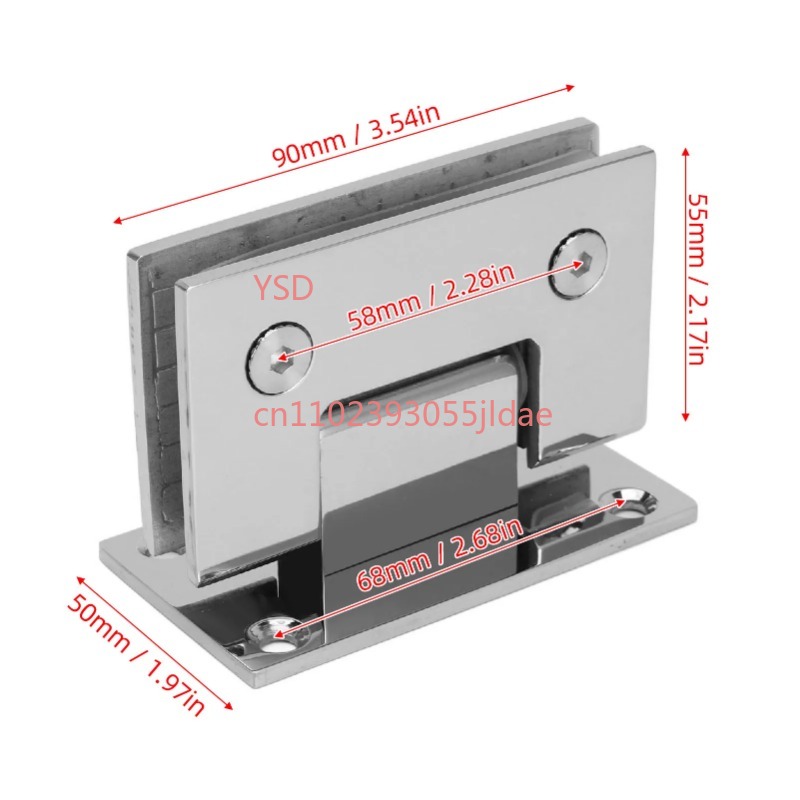 Frameless Glass Door Hinge 90  - Glass Door Hinge のレビューと価格