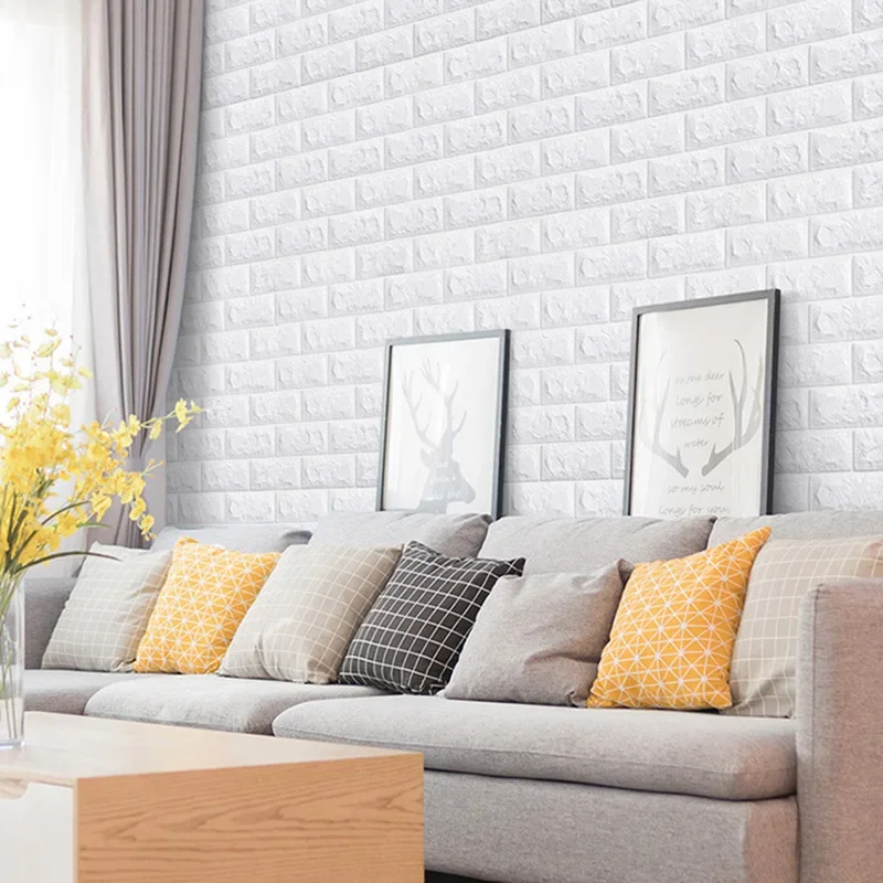 70cmx1/3/5/10M 3D Foam Brick W - Pvc Panel Background のレビューと価格