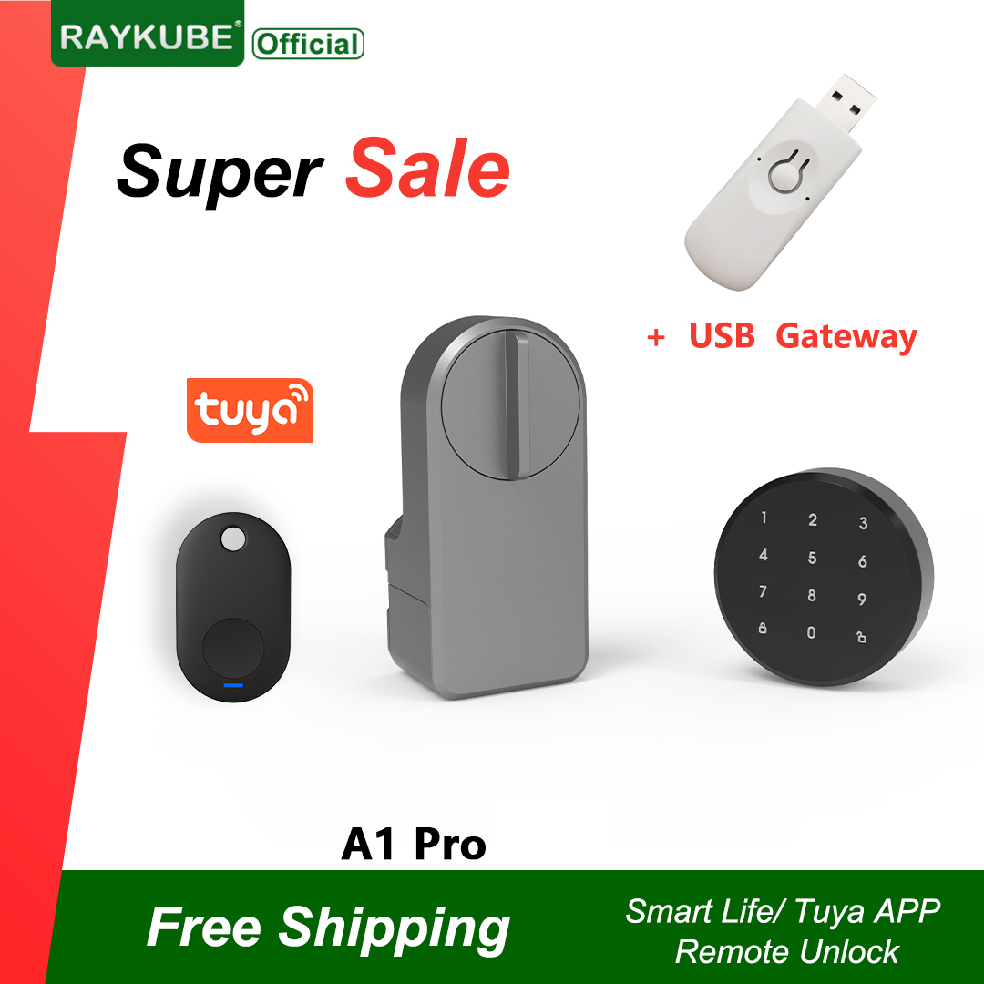 RAYKUBE A1 Pro Tuya BEL Smart  - Glass Door Hinge のレビューと価格
