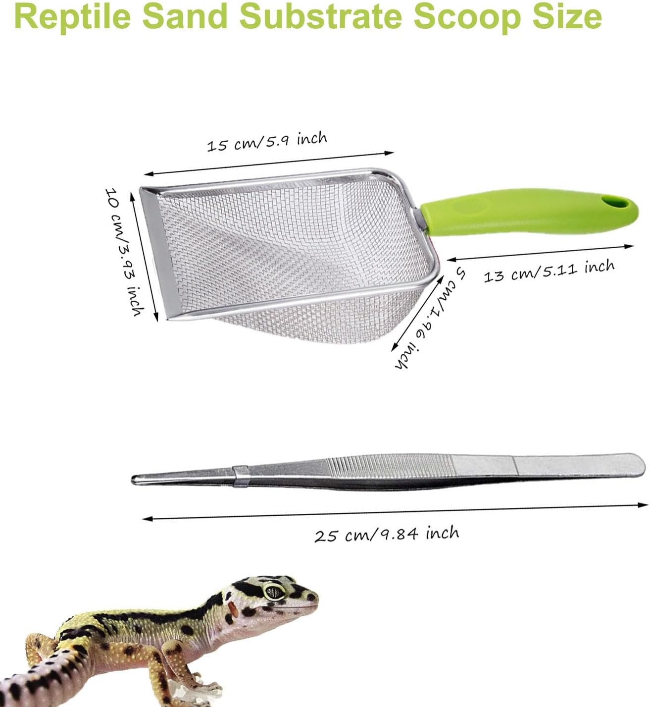 Reptile Sand Scoop Set - Fine  - Feeding Tong Stainless のレビューと価格