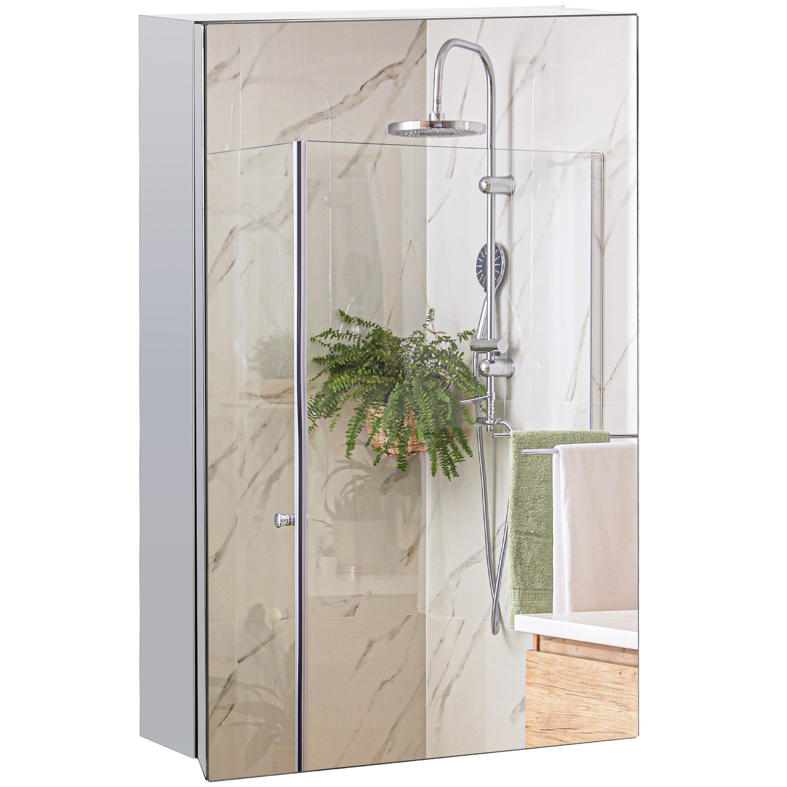 Bathroom Cabinet Wall Mounted  - Glass Door Hinge のレビューと価格