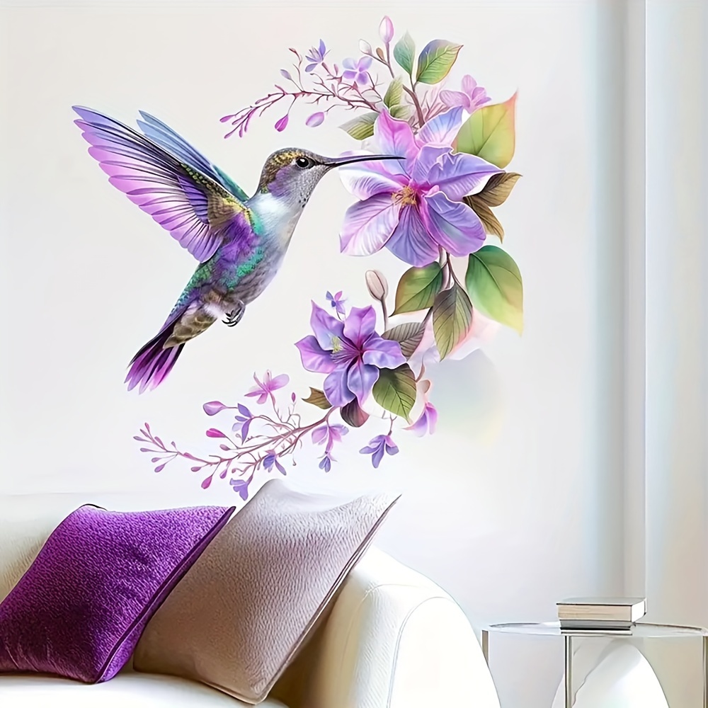 1 Purple Flower and Hummingbir - Pvc Panel Background のレビューと価格