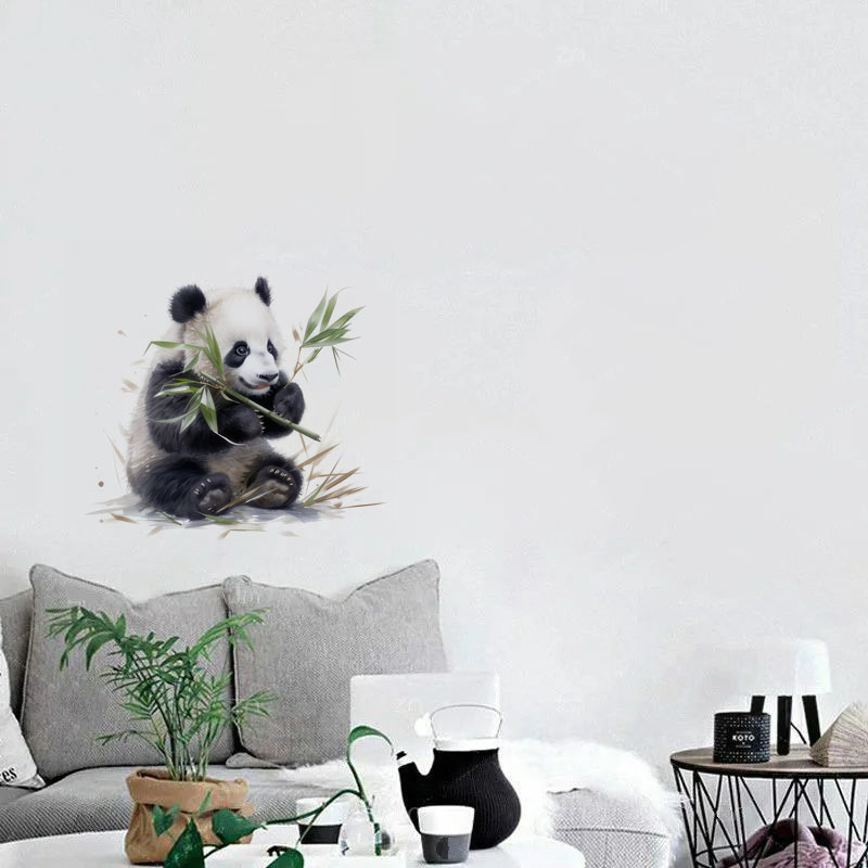 C76# Watercolor panda wall sti - Pvc Panel Background のレビューと価格