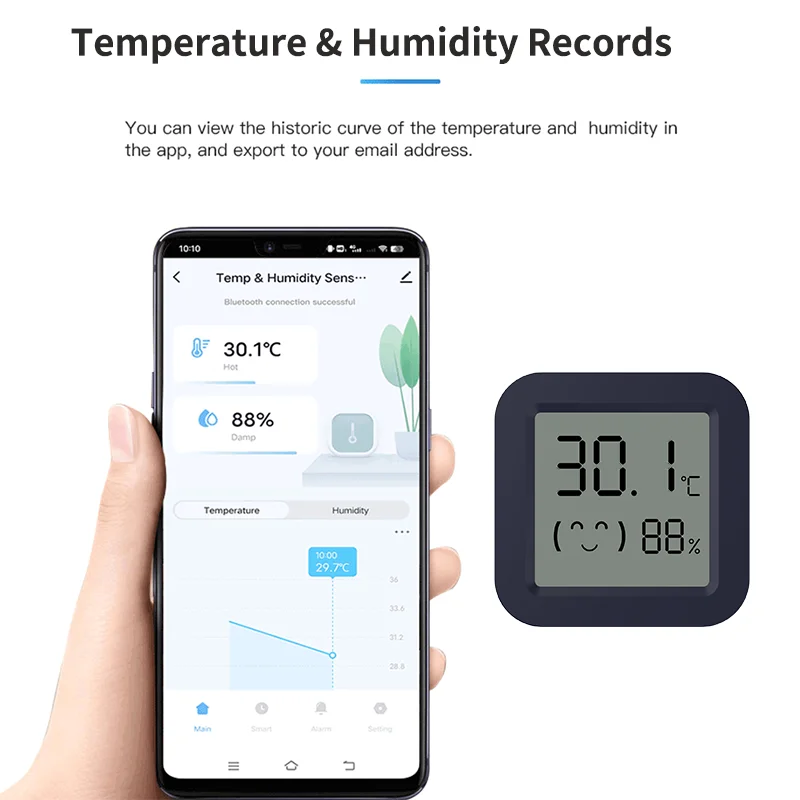 BT Temperature Humidity Sensor - Digital Hygrometer Probe のレビューと価格
