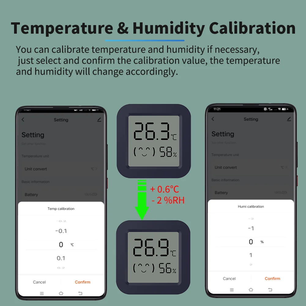 BT Temperature Humidity Sensor - Digital Hygrometer Probe のレビューと価格