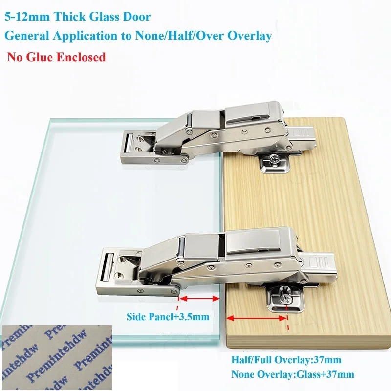 2Pcs Hydraulic Medicine Cabine - Glass Door Hinge のレビューと価格